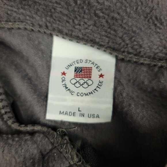 US Olympic Committee Men L USA London Olympics Full Zip Colorblock Fleece Jacket - Picture 2 of 14